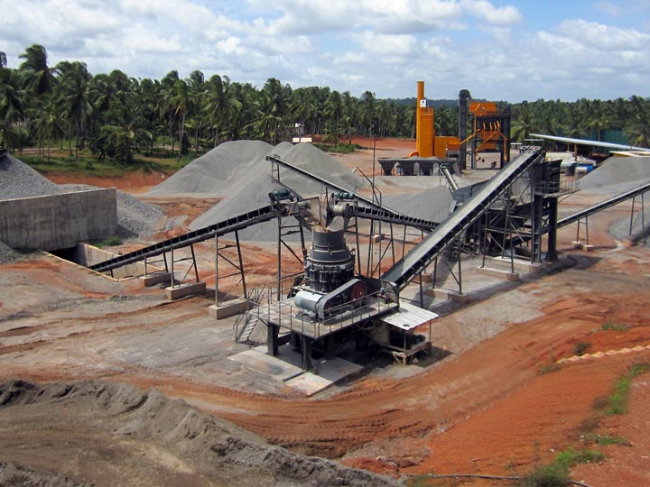 Usine de concassage de basalte de 500 TPH